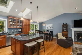 Convenient eating bar.