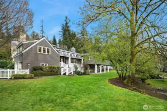 A quiet neighborhood with large fenced yard