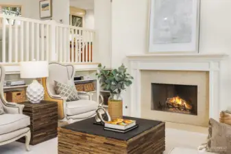 The best of a tri level design to enjoy high celings and wall of windows facing west to the yard