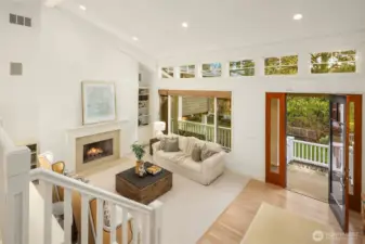 Filled with natural light with refinished hardwood floors