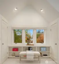 Built in nook for these western sunset facing windows