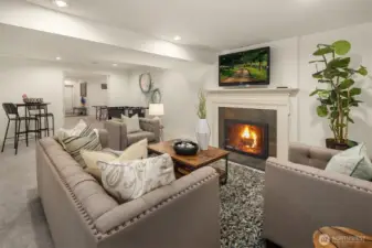 Wonderful fireplace to relax