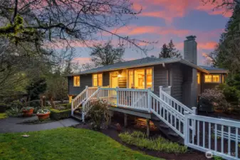 The original front door to the home evolved to become a private extension of kitchen.