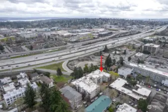Great location with easy access to I-5 or Highway 99, and not far from Northgate and the Light Rail Station via the Pedestrian Bridge a short stroll due South.