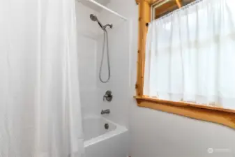 Common Bathroom Tub and Shower.