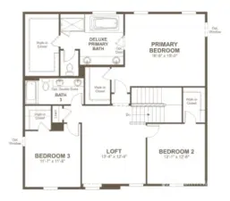 Upper Level Floor Plan.