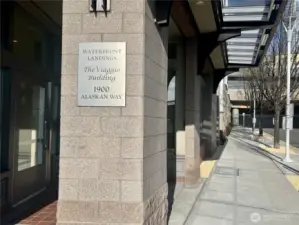 1900 building is the farthest south, closest to the Pedestrian Overlook Walk.  Entrance to South garage is at the end of this path.  There is also an entrance on the north end of the complex.