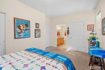 Generous primary suite