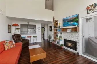 Tiled Fireplace