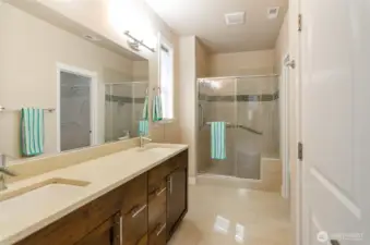View of primary suite.    Spacious space with expanded shower an  d