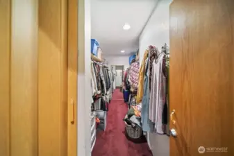 PRIMARY WALKIN CLOSET- HUGE!