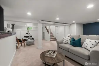 Great multipurpose area downstairs
