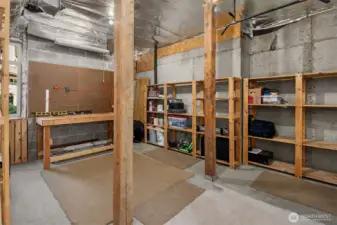 Flex Space in the basement can easily be used for Media Room, Home Gym or Additional Bedroom.