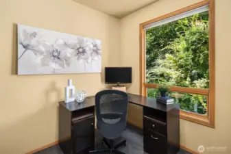The Mud Room/Homework Hub adjoins the Laundry Room.