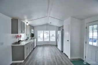 Freshly remodeled kitchen