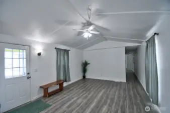 Bright living room area