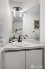 Main floor powder room so convenient
