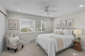 Another primary suite!   Both rooms are well sized