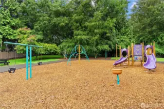 This playground is across the street from the townhouse