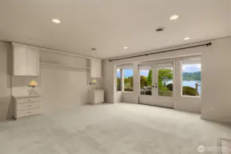 One of two Primary Bedrooms, a private retreat on the lower level.