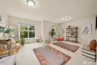 Upper level bonus room or 4th bedroom.