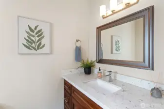 Powder room on main living level