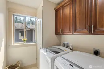 Laundry (water heater in closet)