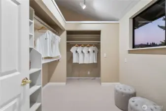 Primary walk-in closet