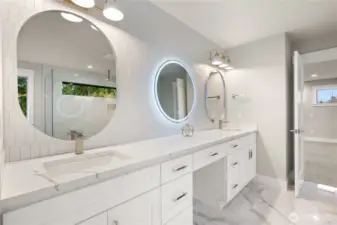Primary bathroom vanity