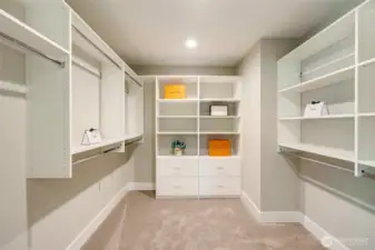 Primary walk-in closet