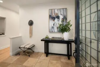 Large entry perfect for greeting guests.