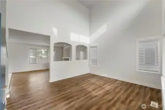 Vaulted ceilings as you enter!