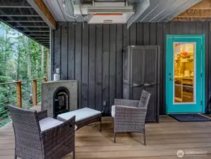 Studio deck and entranceS