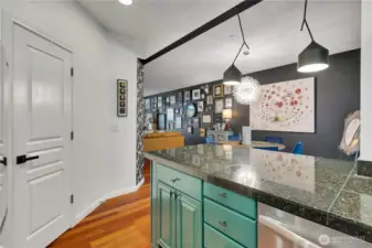 Pantry adds extra organization.