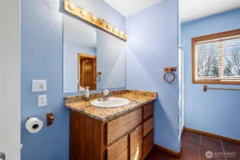 Bathroom off the Pool Room