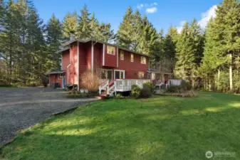 View from the garden