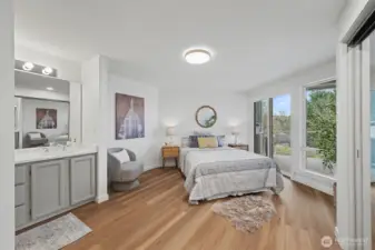 Primary bedroom with deck access