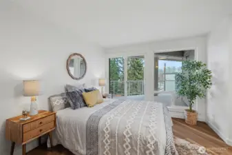 Primary bedroom with deck access
