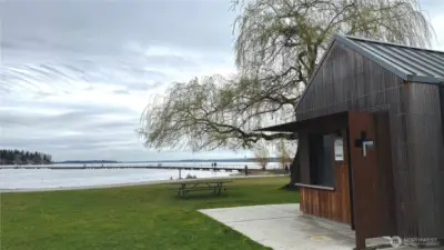 Juanita Beach Park two blocks away