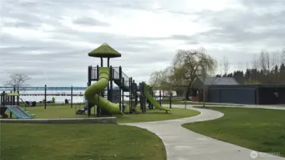 Juanita Beach Park playground two blocks away