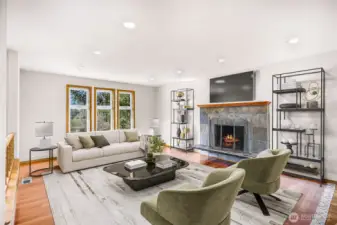 Virtual Staging of Living Room