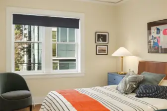 West facing bedroom with wonderful natural light.