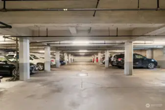 Secure parking garage