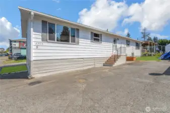 Back entrance to home