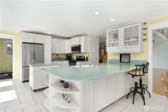 Large kitchen.