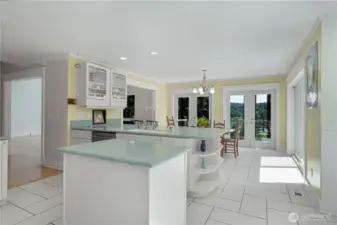 Kitchen looking toward dining area.