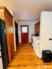 Back door and Laundry Area