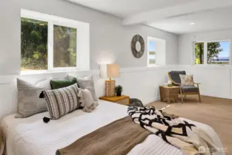 Another view of the lower level primary suite