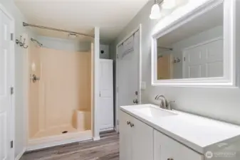 3/4 bathroom in the ADU