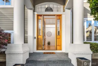 Grand entry welcomes you home. Burnstead quality and craftsmanship is evident.